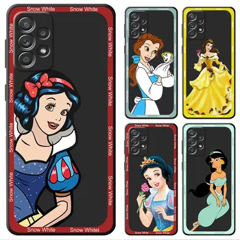 Disney Prenses Telefon Kılıfı için Samsung Galaxy A03 Çekirdek A02s A04e A12 A14 A01 A03s A05s A54 A52 A13 A04s A05 TPU Yumuşak Kapak